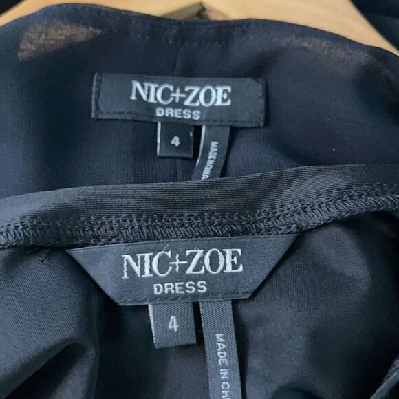 BLACK Sequin Dress with Chiffon overlay top - Picture 10 of 12